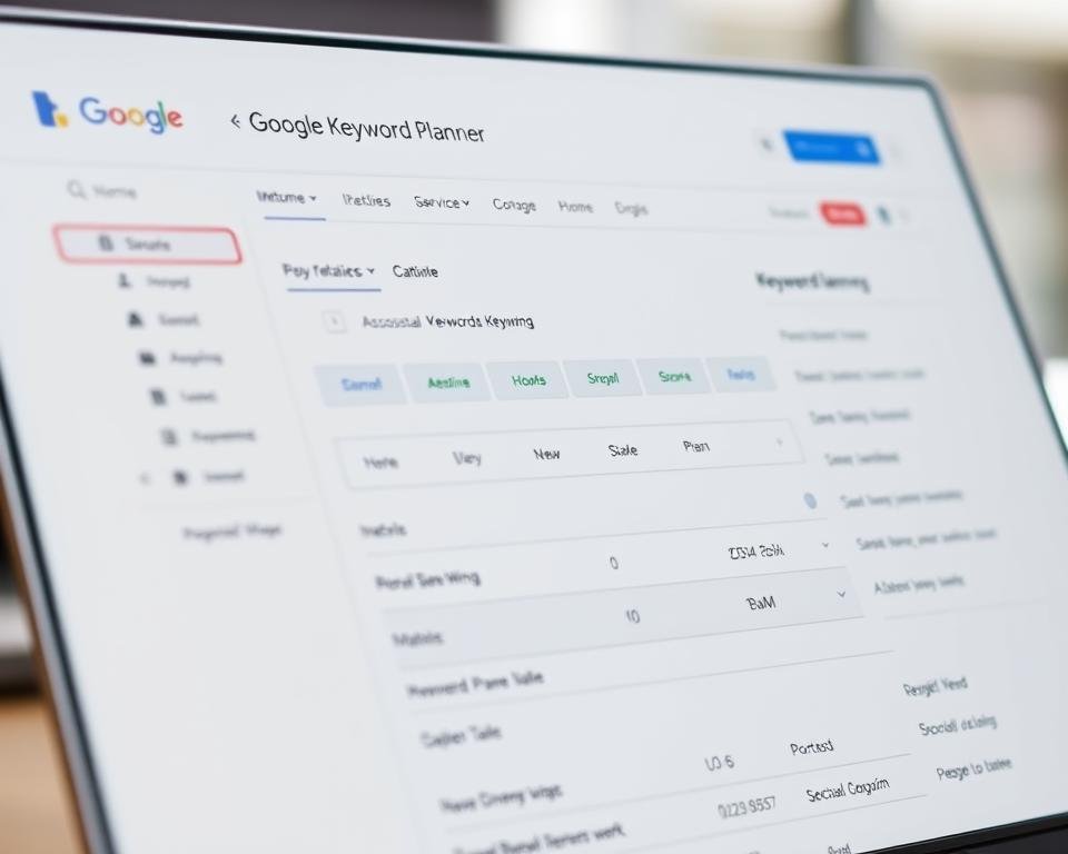 Google Keyword Planner Interface