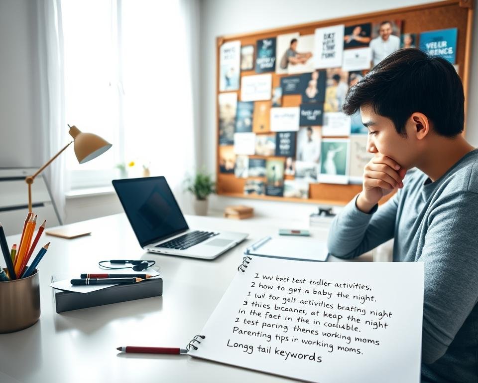 long-tail keywords for parenting blogs